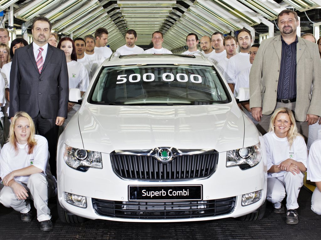 Vyrobena Škoda Superb s pořadovým číslem 500.000