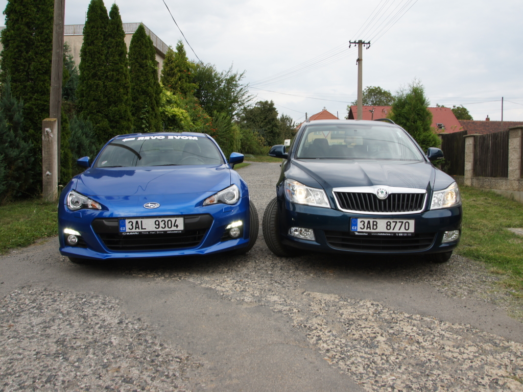 Test spotřeby: Subaru BRZ vs. Škoda Octavia Combi