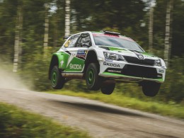 Škoda Fabia R5 si z Finské rallye odvezla double