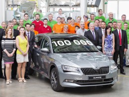 Škoda Superb třetí generace slaví sto tisíc vyrobených kusů