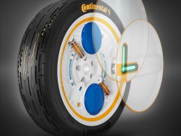 Continental navrhl pneumatiku budoucnosti, umí se sama dohustit