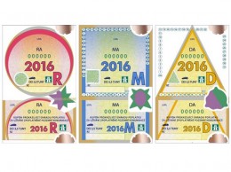 Dálniční známky pro rok 2016 - nový design, ceny stejné