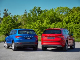 SUV Škoda Karoq a Kodiaq získají nové bezpečnostní systémy a efektní nápis na zadních dveřích