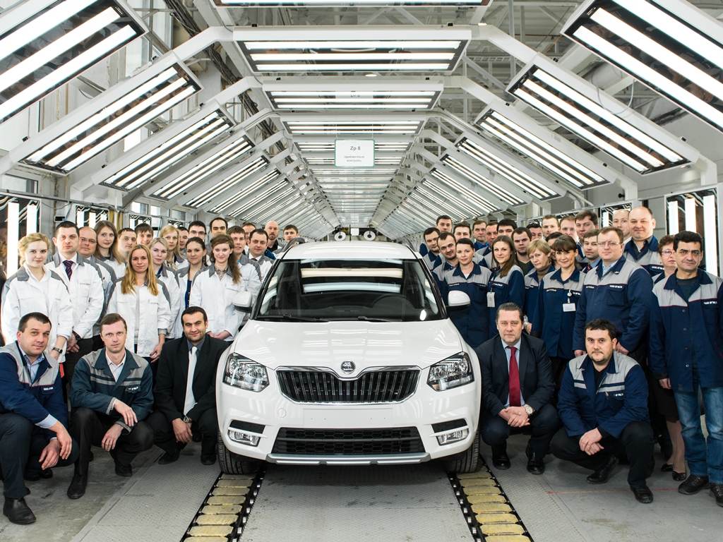 Zahájení výroby nového provedení modelu Škoda Yeti v Rusku