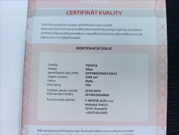 Toyota Hilux 2,4 D-4D Kamera Tažné 1maj. ČR - foto 42