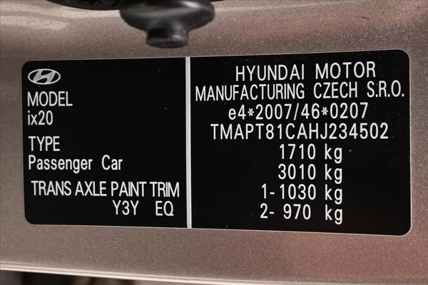 Hyundai ix20 1,4 CVVT 66 KW KLIMA Záruka až - foto 12