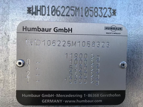 Humbaur NA STAVEBNÍ STROJE 11,9 TUNY - foto 22