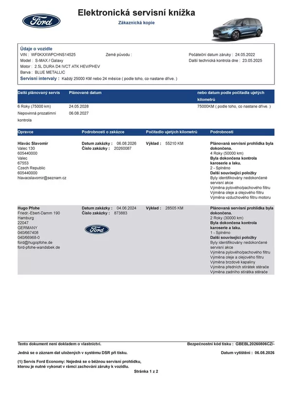 Ford Galaxy 2.5 HEV TITANIUM 7 míst - foto 49