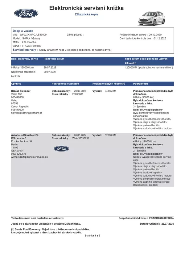 Ford S-MAX 2.0 EB Titanium LED manuál - foto 48