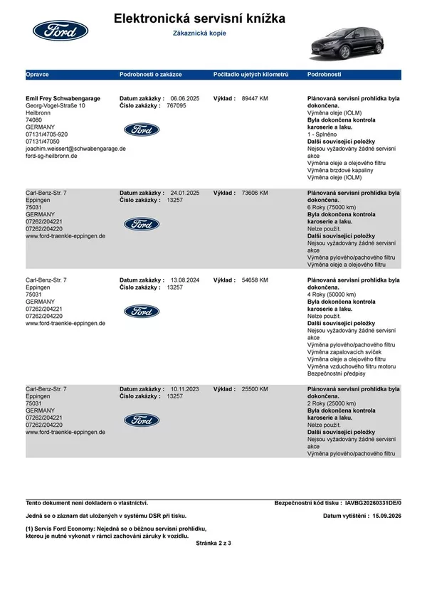 Ford S-MAX 2,5 HEV Titanium 7míst - foto 49