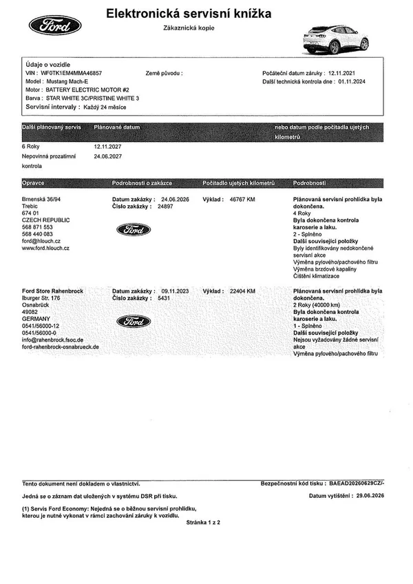Ford Mustang Mach-E Standard Range, SoH 94,5 % - foto 50