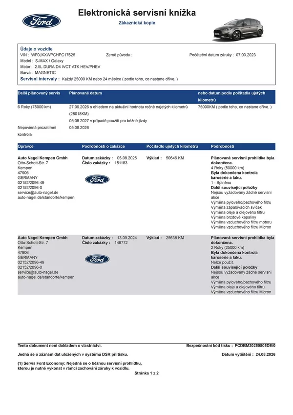 Ford S-MAX 2.5 Duratec HEV ST-LINE - foto 50