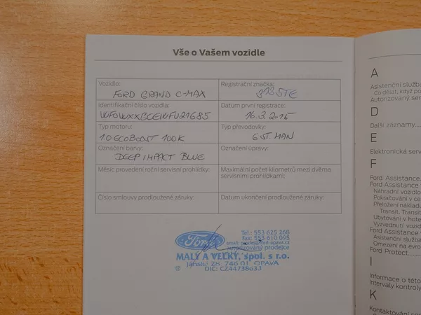 Ford Grand C-MAX ČR 1.0T – 7 sedadel - foto 44