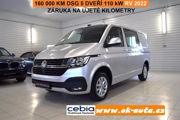 Volkswagen Transporter 2.0 TDI DSG 110kW 5 DVEŘÍ 2022