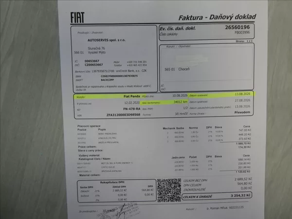 Fiat Panda 1,2 51 kW, po servise - foto 37