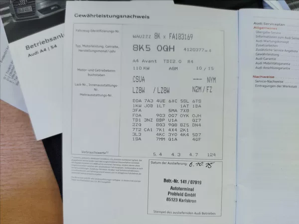 Audi A4 2,0 TDI AUT NAVI ČR S.KNIHA - foto 5