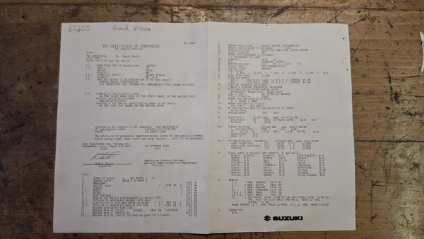 Suzuki Grand Vitara 2.0 4x4 servisní historie - foto 25