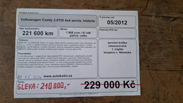 Volkswagen Caddy 2.0TDI 4x4 servis. historie - foto 33