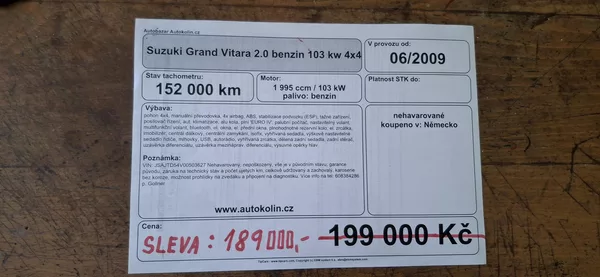 Suzuki Grand Vitara 2.0 benzin 103 kw 4x4 - foto 20