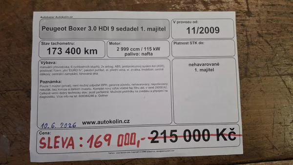 Peugeot Boxer 3.0 HDI 9 sedadel 1. majitel - foto 28