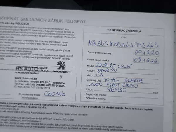 Peugeot 2008 2020 ČR GT Line 1.2 PT 96kW - foto 21