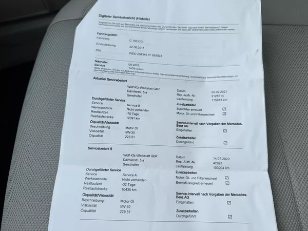 Mercedes-Benz Třídy C 180 CGI NAVI MANUAL SERVISKA - foto 40