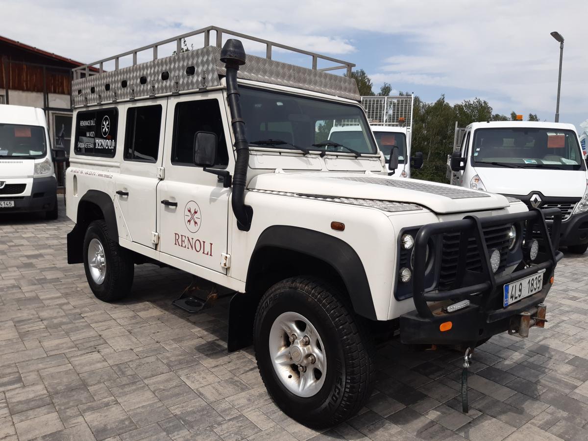 Land Rover Defender 110 TD5, 9mít, ČR, tažné 3,5t