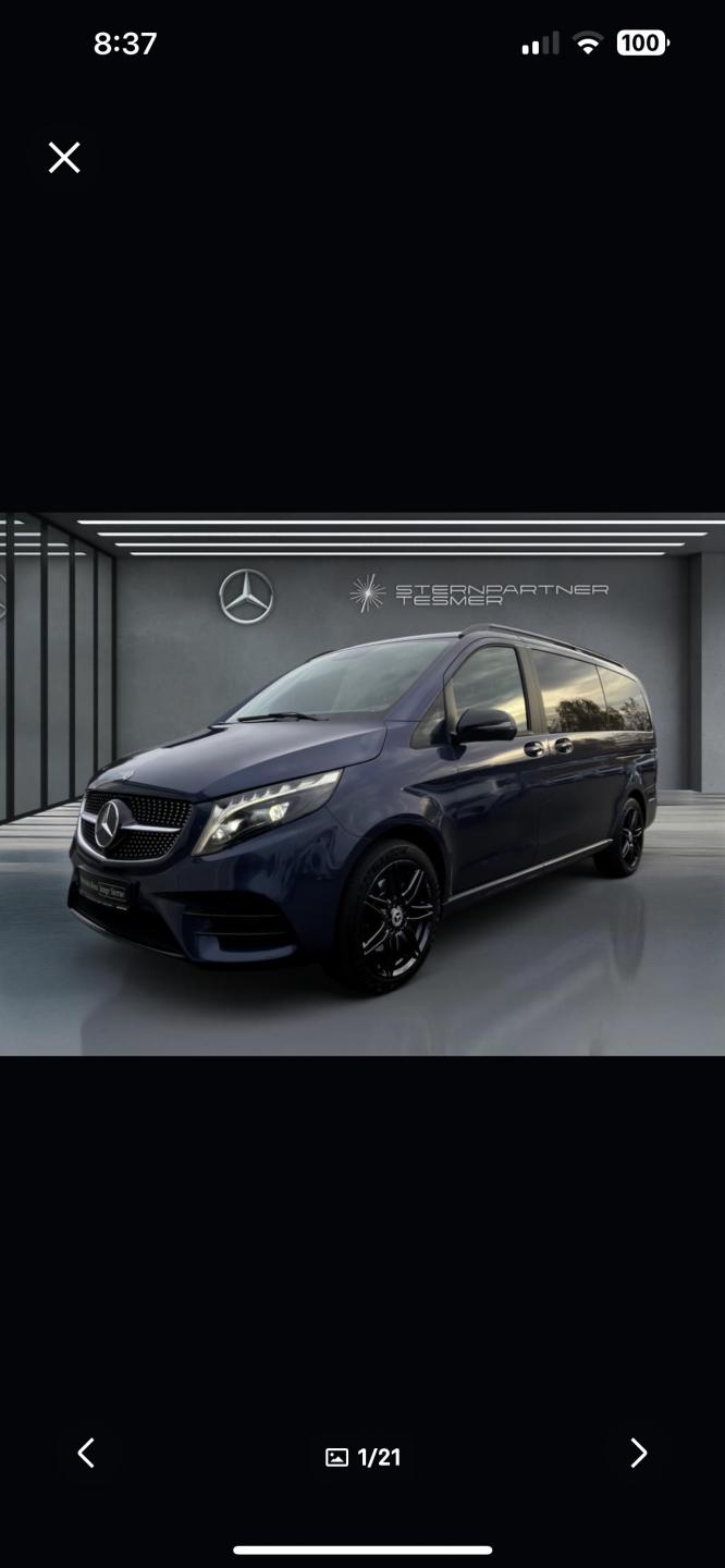 Mercedes-Benz Třídy V 300d 4M AMG vzduch Panorama