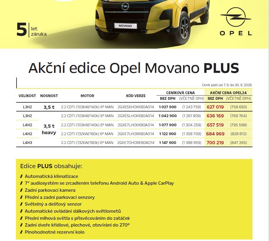 Opel Movano Van 3500HeavyL4H2 2.2 180k 6MT