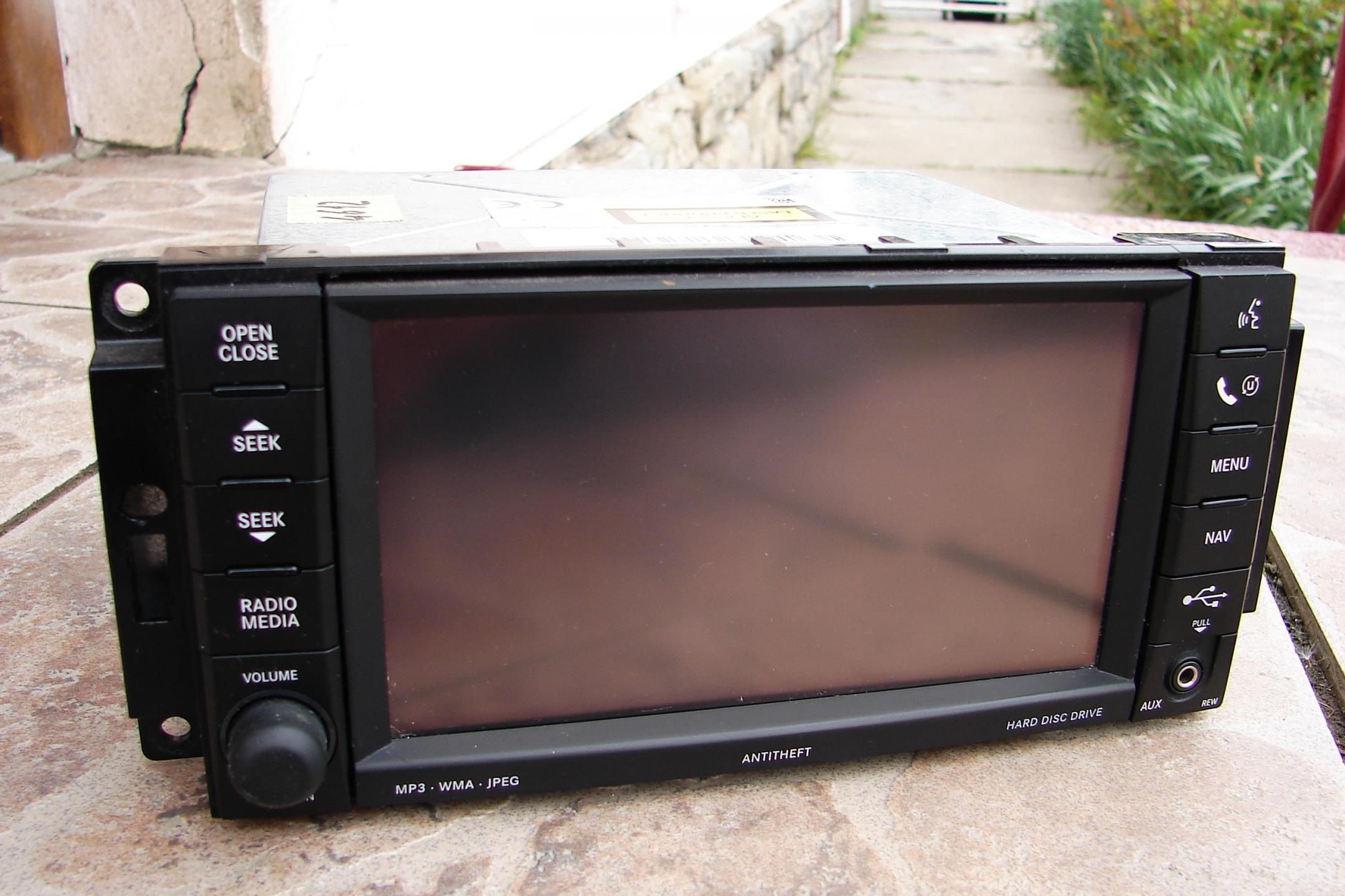 Jeep Chrysler Rádio NAVI Camer