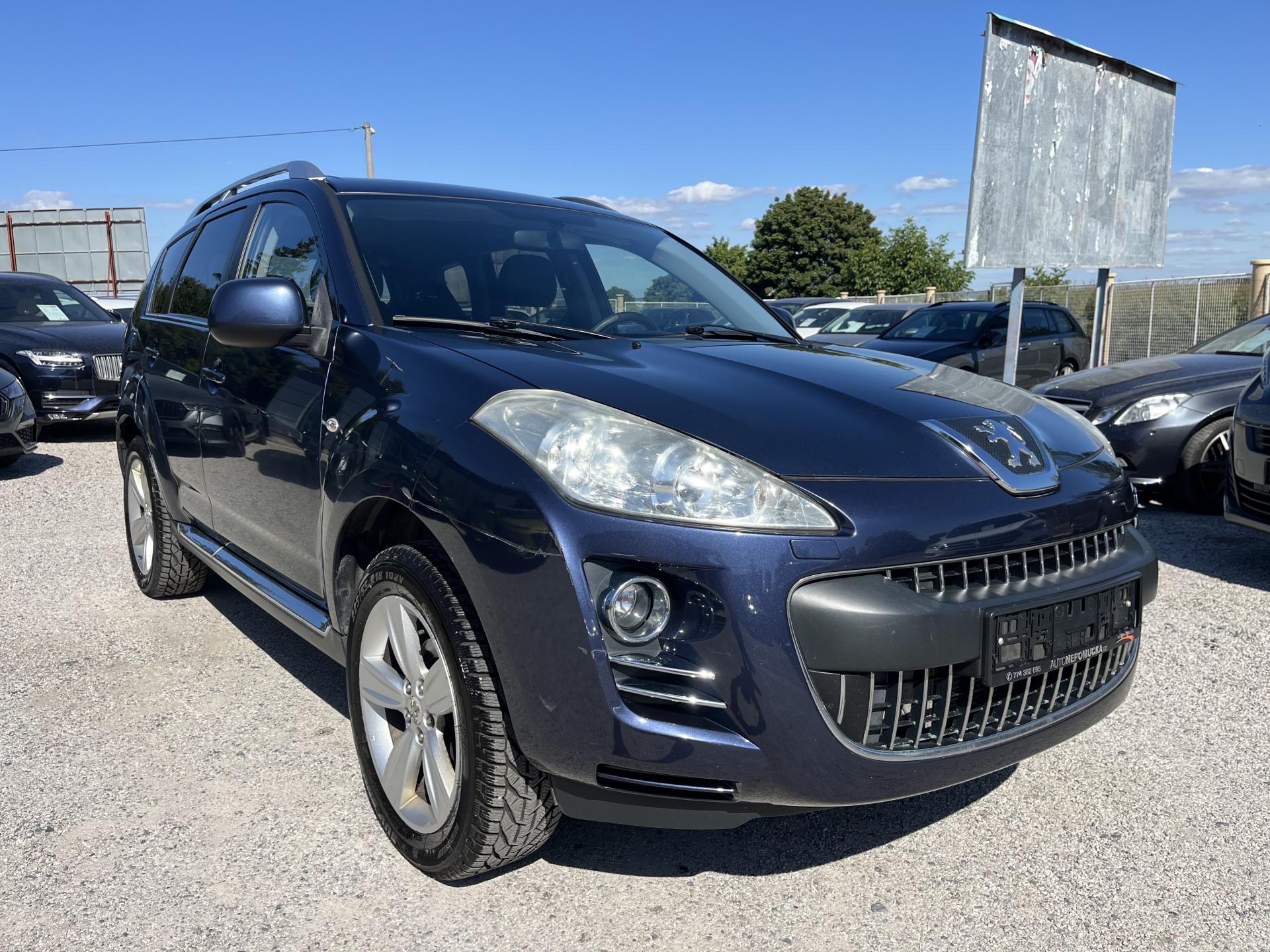 Peugeot 4007 2.2HDi 115kw 4x4 1 majitel, CZ