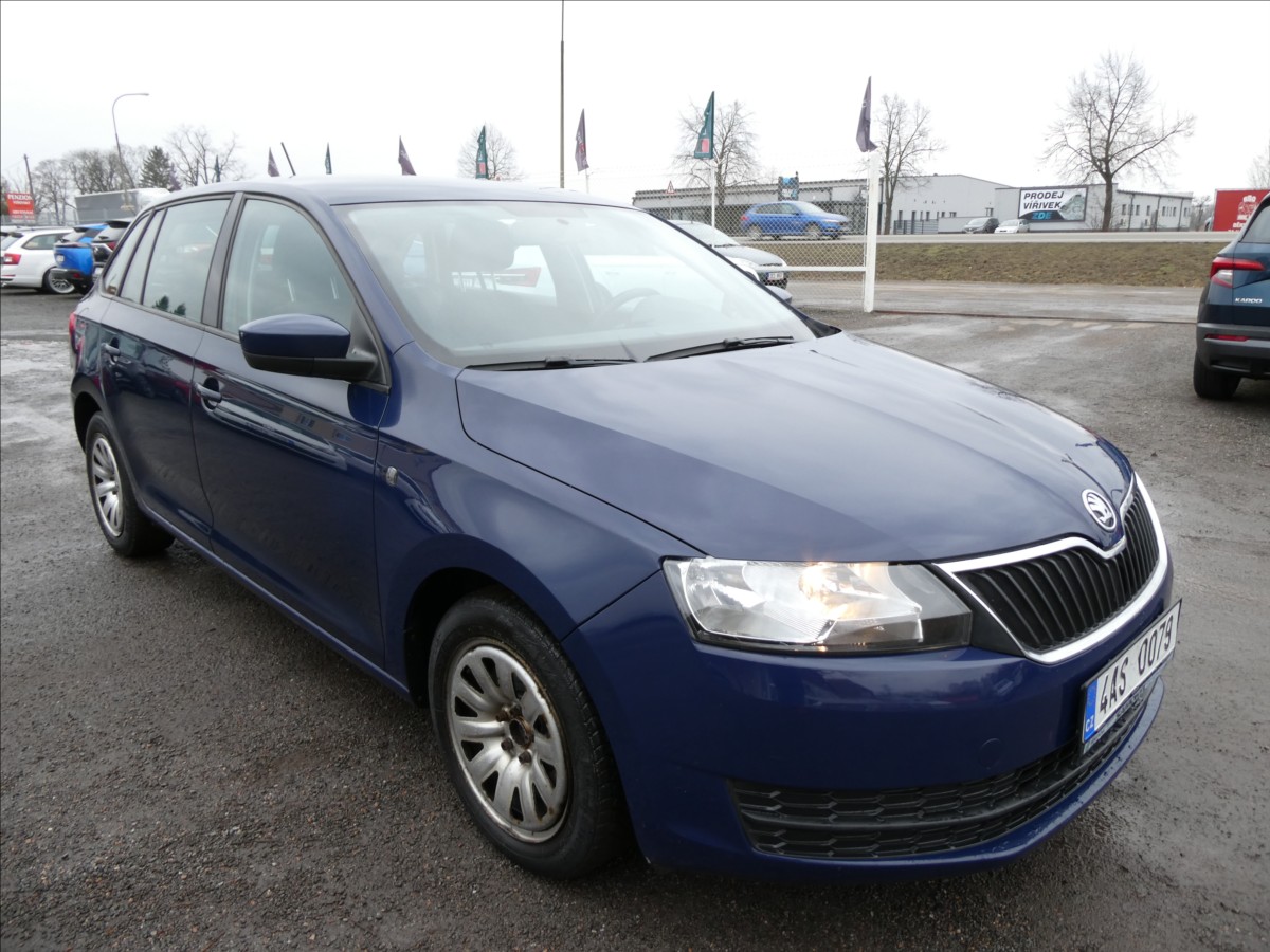 Škoda Rapid 1,6 TDi 66kW 2x kola,klima,ČR