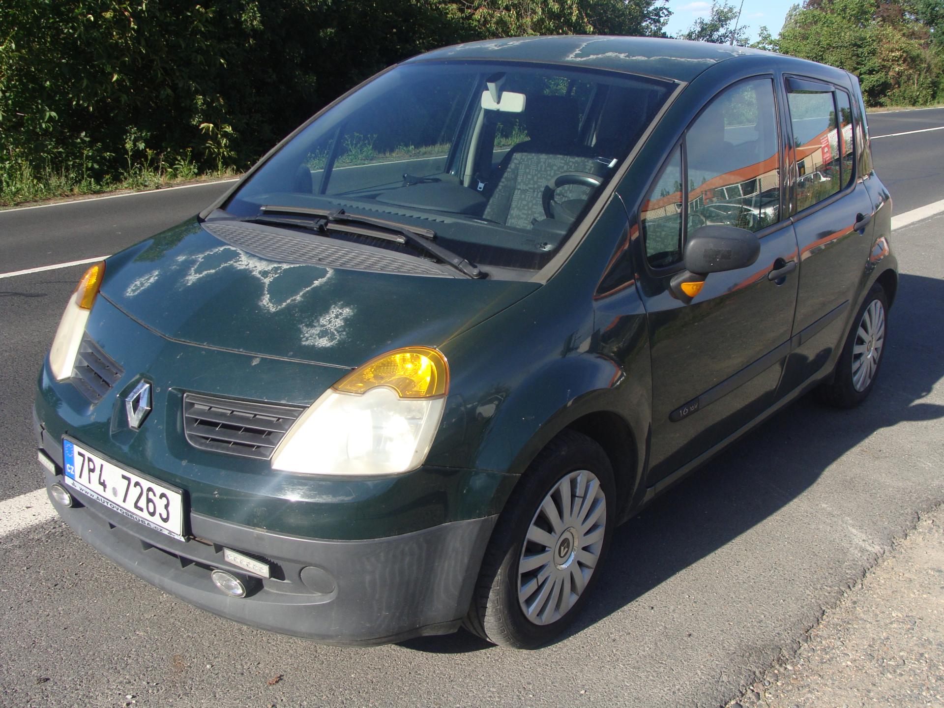 Renault Modus 1.6i, 65 kW, klima, tažné