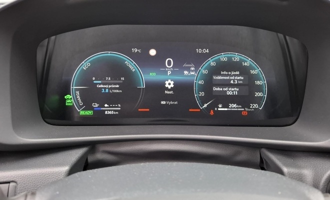 Toyota C-HR plug-in hybrid spotřeba